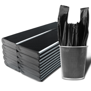 垃圾袋家用加厚中大号黑色手提背心式拉圾袋批发实惠装塑料袋厨房