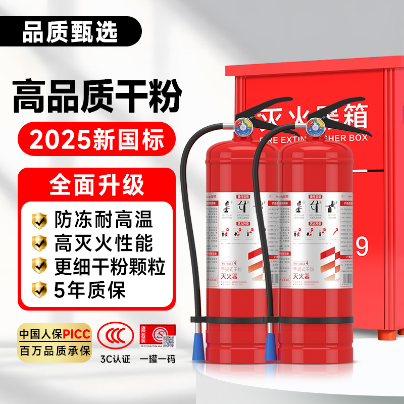 消防年检套装4公斤灭火器2只装