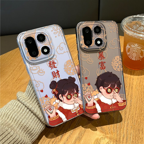 新年发财情侣手机壳适用一加系列