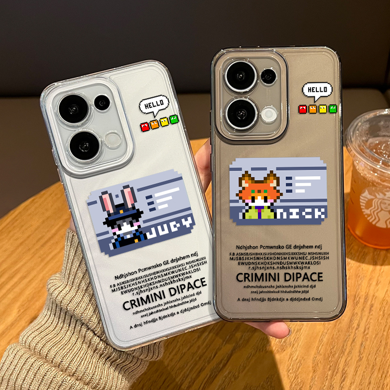 像素尼克朱迪手机壳适用oppo系列