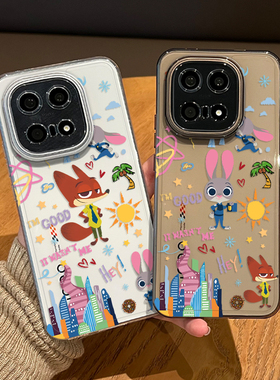 涂鸦尼克朱迪适用iqoo15手机壳iqooneo10情侣13疯狂动物城12pro狐狸11s新款z9turbo+兔子8男女7se套6/por外壳