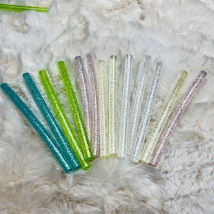 新款 MSDS认证 透明闪光彩色金葱热熔胶棒火漆印章胶枪加热免费包装