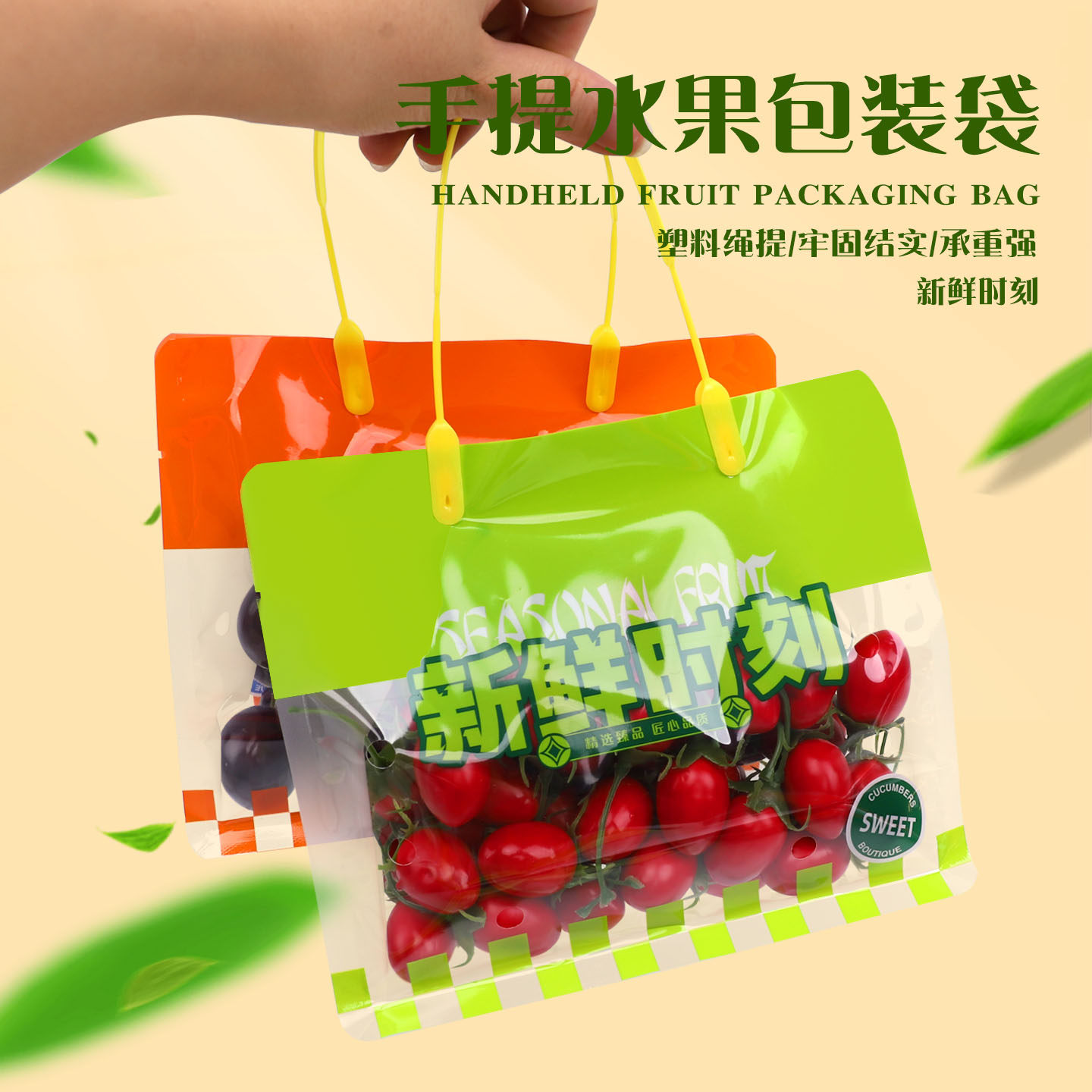 高档手提水果通用手提袋保鲜袋