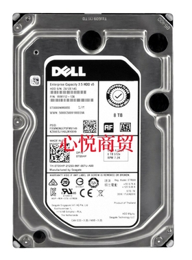 DELL戴尔 0T05HP  ST8000NM0055 8TB 7.2K 3.5寸 SATA 服务器硬盘