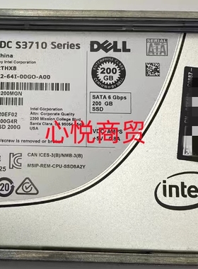DELL戴尔 02THX8 S3710 服务器 SSD固态硬盘 200G SATA 2.5寸 6gb