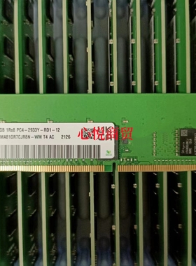 SK/海力士 HMA81GR7CJR8N-WM 8G 1RX8 PC4-2933Y-RD1 服务器内存