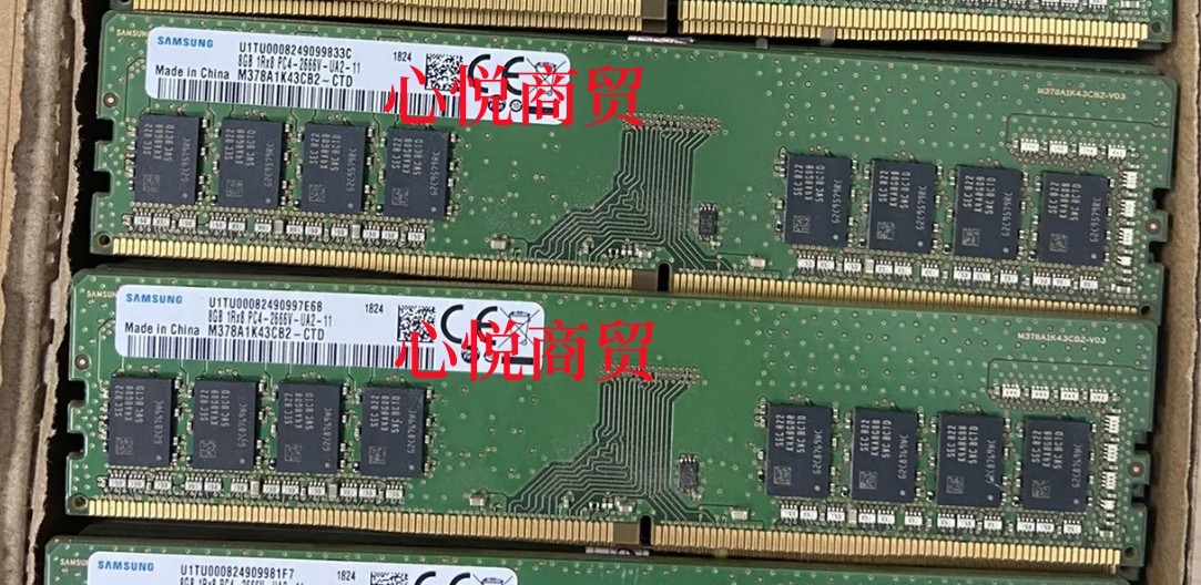 三星 M378A1K43CB2-CTD 8G 1RX8 PC4 2666V DDR4 2666 台式机内存
