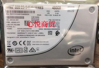 Intel英特尔 SSDSC2KB480G8 S4510 ssd 固态硬盘480G SATA 6G 2.5