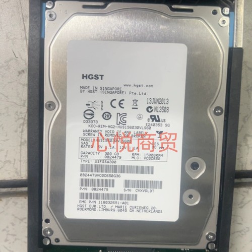 EMC 005049671 VNX 5100 5300/5500 300G 15K 3.5寸 SAS 存储硬盘