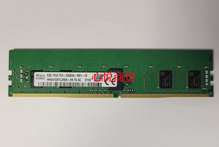 SK海力士HMA81GR7CJR8N-XN 8G 1RX8 DDR4 3200 REG ECC服务器内存