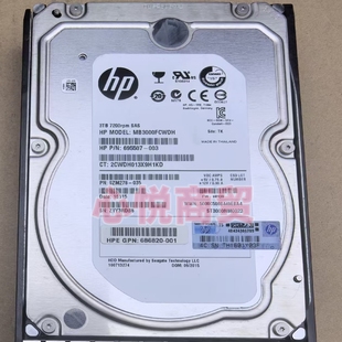 存储硬盘 001 SAS 7.2K 3.5寸 P6300 p6000 EVA 687045 HP惠普