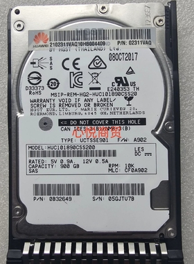 RH5885 RH2288H 5288 V3 V5 02111VAQ 900G 10 2.5 SAS服务器硬盘