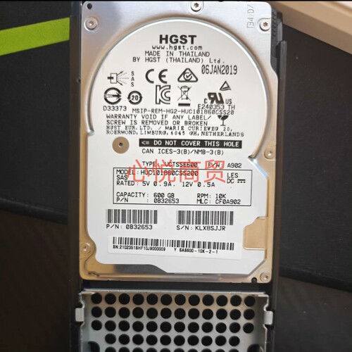 华为600G10K2.5SAS硬盘