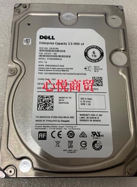 DELL/戴尔 ST6000NM0034 0NWCCG 6T 7.2K SAS 3.5寸 服务器硬盘
