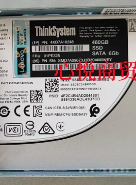 联想 4XB7A10248  01PE325 服务器 SSD固态硬盘 480G SATA 2.5
