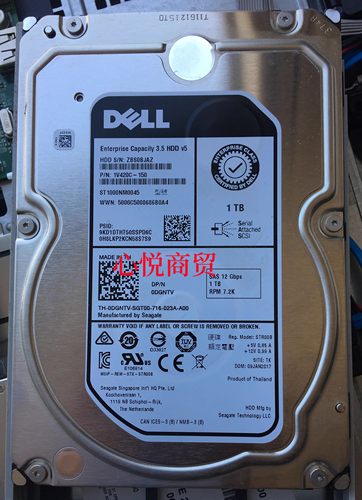 戴尔存储硬盘1T3.5SAS