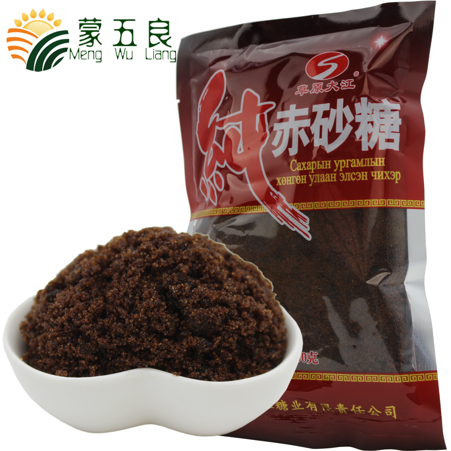 草原大江甘蔗赤砂糖300g/袋