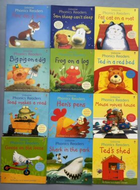 点读版usborne英文绘本Phonics Readers斯伯恩自然拼读12本