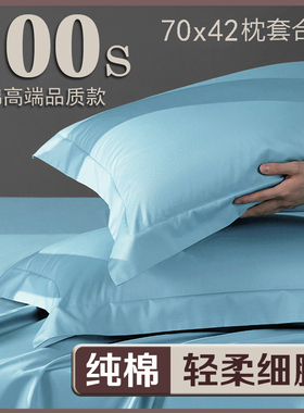 纯棉70x42x10深睡记忆枕pro星球枕套酒店记忆枕三亚小枕头套35x55