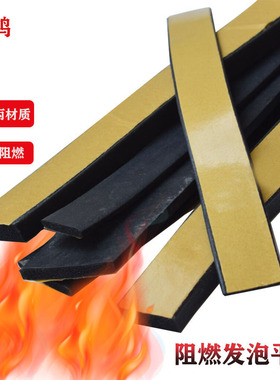 防火阻燃密封条防火门缝专用底部门缝防风EDPM三元乙丙发泡橡胶条