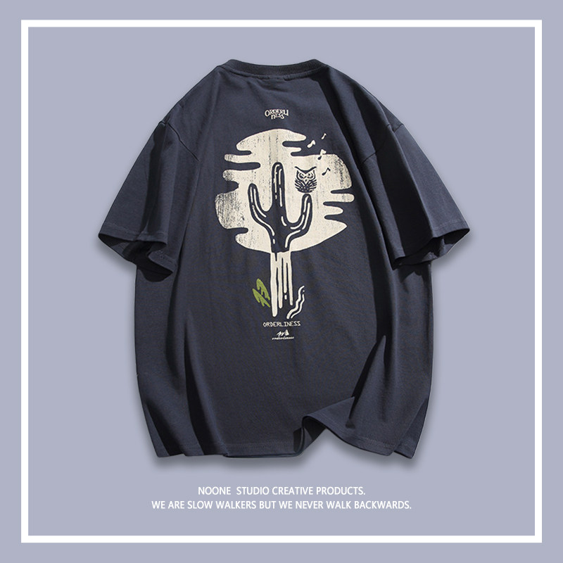 日不落帝国 | noone | 小众设计感 山系情侣慵懒风 | 男女短袖t恤