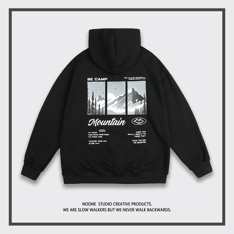 循声归心 | NOONE | 小众设计感 日系复古山系连帽 | 男女卫衣