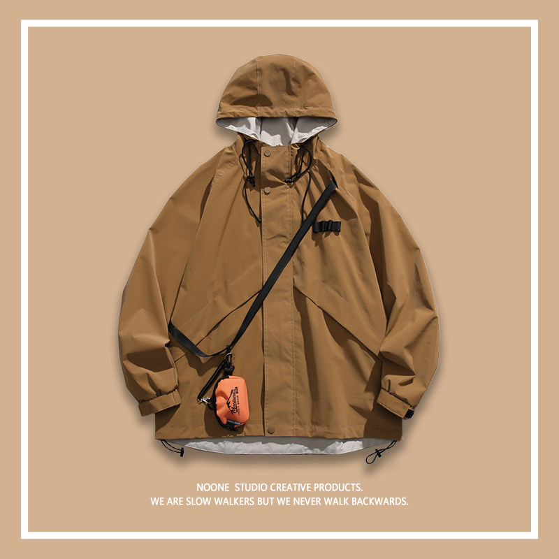 平凡之路 | noone | 小众设计感 复古工装斜挎包连帽 | 男女夹克