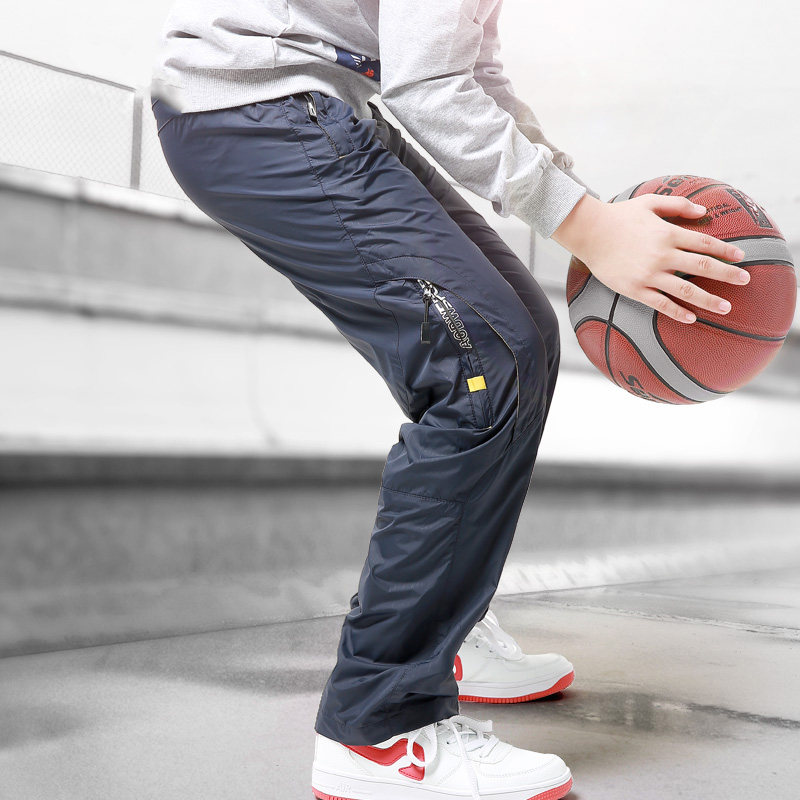 户外滑雪裤冬季男童裤子夹棉大童宽松运动裤儿童长裤防水冲锋棉裤