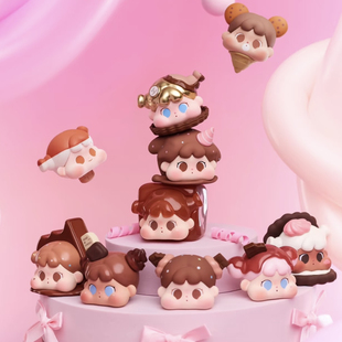 现货包邮巧克力的季节qoqo粉色的生日盲盒萌粒潮玩盲袋礼物可爱
