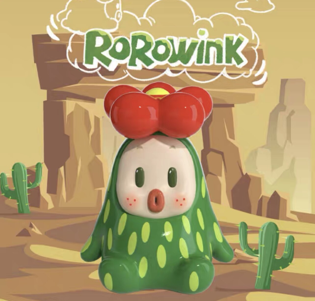 肉稚园手办肉肉球仙人球吊卡潮玩可爱模型摆件盲盒公仔送人礼物