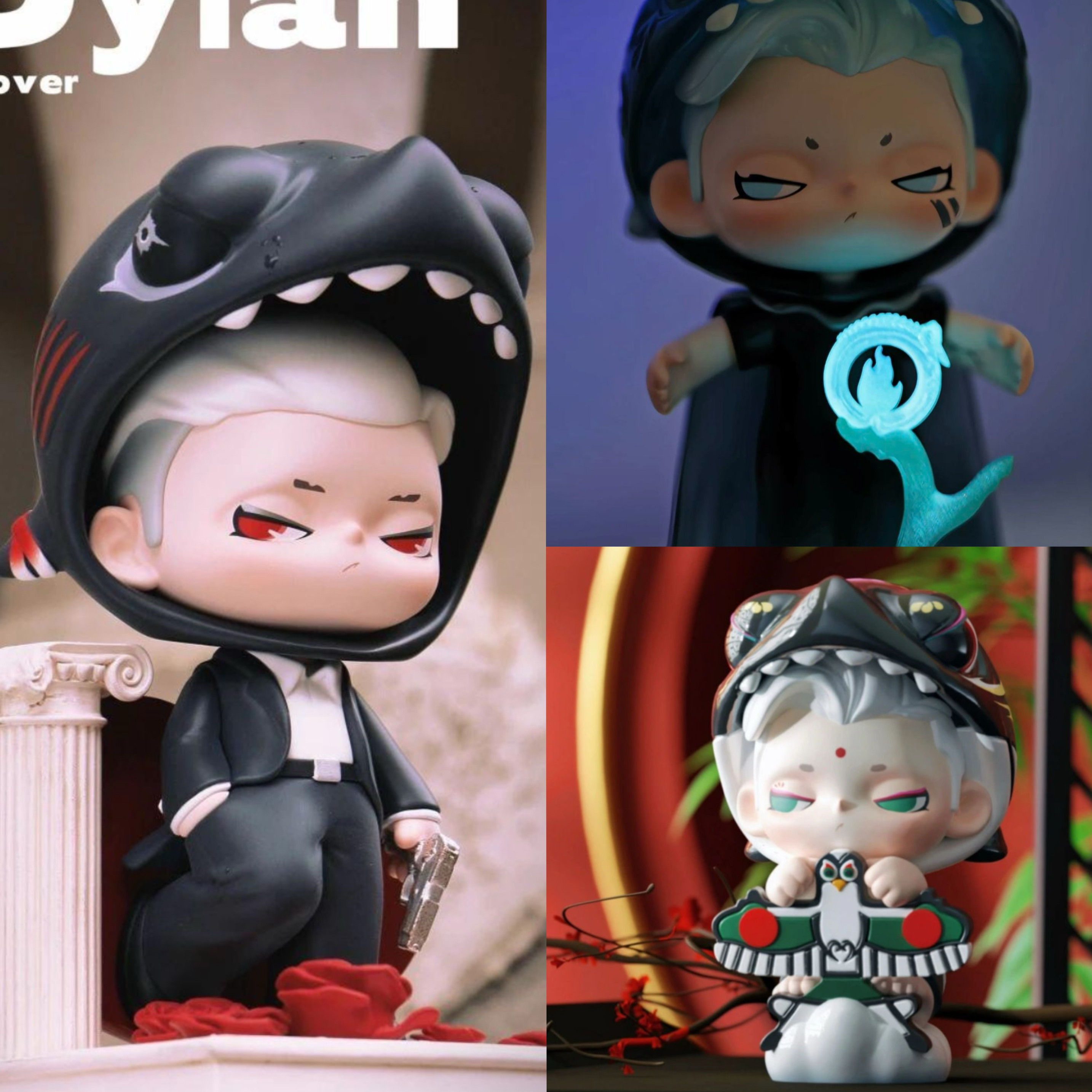 现货Aweektoys DylanDD鲨鱼招财大鲤包lover大娃手办潮玩礼物摆