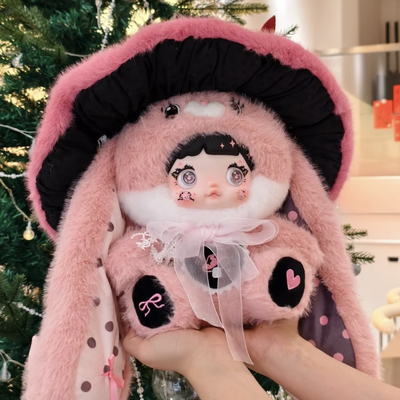 糯米儿nommi400%二代蘑菇帽系列毛绒盲盒手办潮玩公仔摆件礼