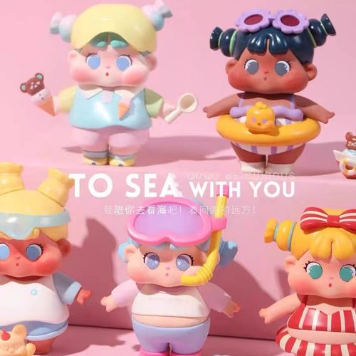 现货包邮qoqo陪你去看海系列盲盒手办公仔潮玩摆件可爱