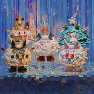 1001Moons小胖Yea小帽子招财猫圣诞树花仙子泰兰德潮玩手办大娃