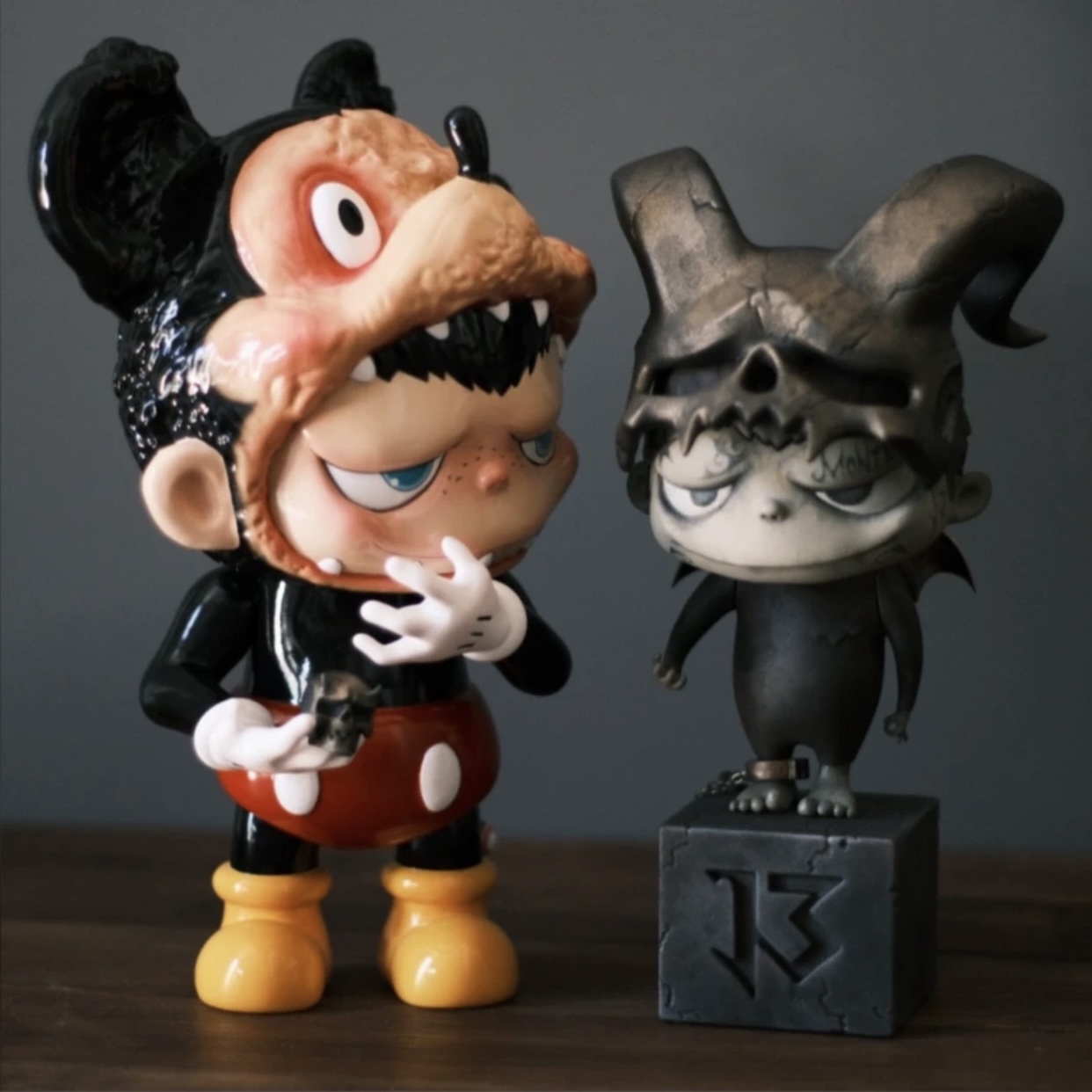 MonieStudio Monki猴拳手雪怪泰迪潮玩手办展会大娃可爱摆件