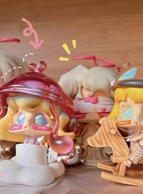 酱酱初代天使mooroo小红帽大灰狼小丑潮玩手办展会限定大娃