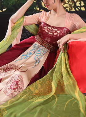 美人关舞蹈服汉唐古风饰品披肩