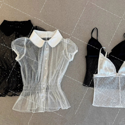 【古董doll】fifi chachni*法国制绝版蕾丝亮片babyloo套装