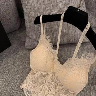 神仙伴侣 蕾丝花边小吊带背心女纯欲性感外扩内搭上衣