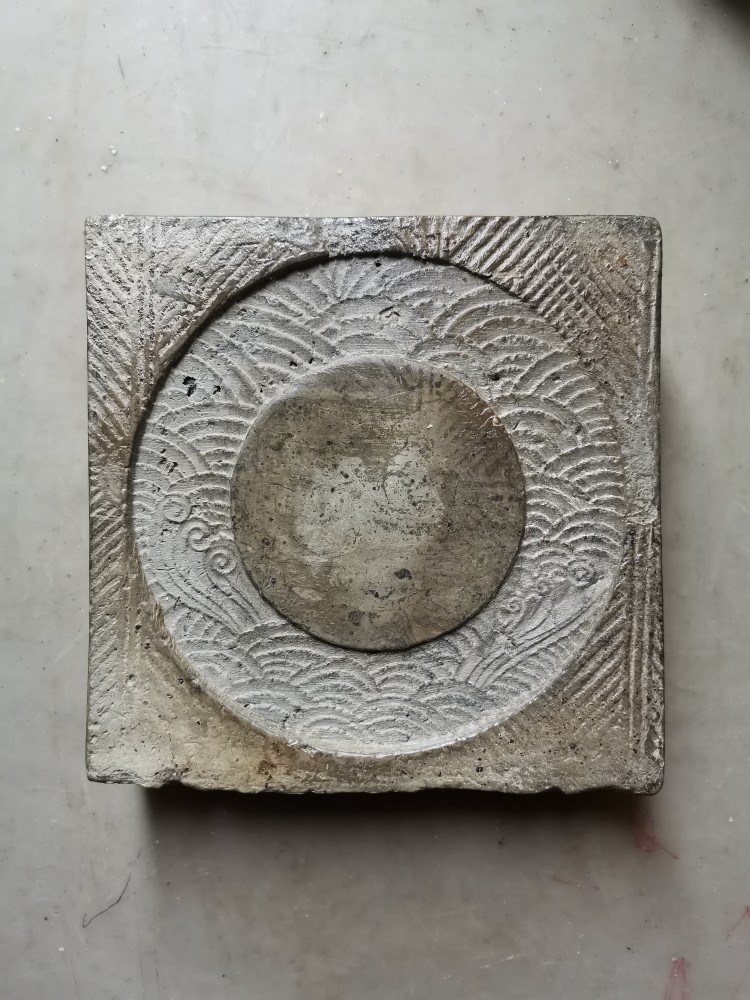 汉砖小铺 汉砖 茶台 古砖 壶承 干泡台 底座 茶托 茶盘 水波纹款