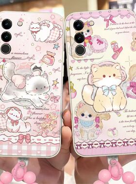 ins可爱卡通猫适用华为mate70手机壳P60女mate60/40/50全包Nova14/11/8/9/10/12/13防摔Pura70/80pro软硅胶套