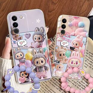 S25 S22 S23 S20 S24手机壳A71A73全包A56A36A81A90防摔A55A53A52A54软硅胶套 S21 卡通拉布布适用三星Galaxy