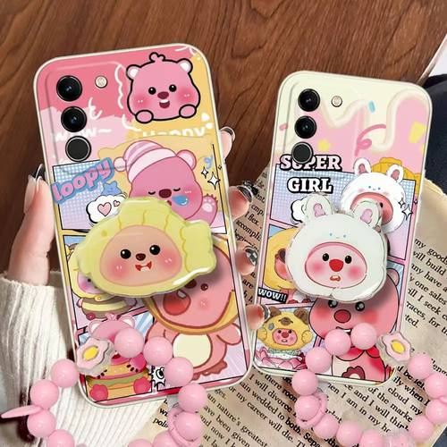 卡通露比适用三星Galaxy S25/S23/S21/S20/S22/S24手机壳A71A73全包A56女A36A81A90防摔A55A53A52A54软硅胶套
