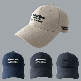 帽子女潮 大头围62户外遮阳大码 卡其色棒球帽秋冬季 鸭舌帽软顶男士