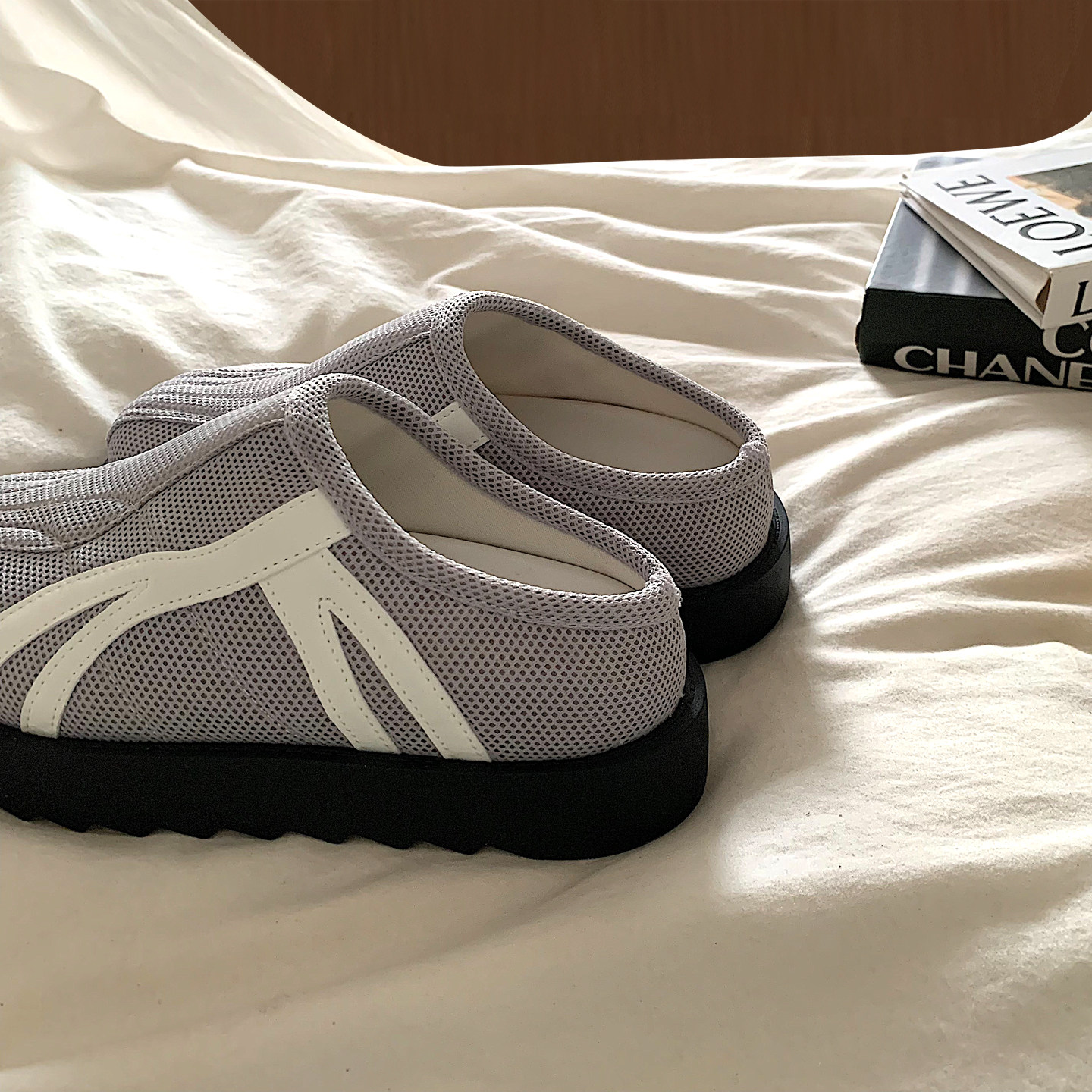 金屿鹿小众运动机能风厚底包头半拖鞋女夏ins超火透气勃肯凉拖鞋,女鞋,包头拖,淘宝优惠券,粉丝福利购,淘宝优惠卷