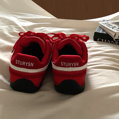 小众复古黑色德训鞋男女款2025新款港风轻便塞车鞋休闲鞋情侣鞋潮