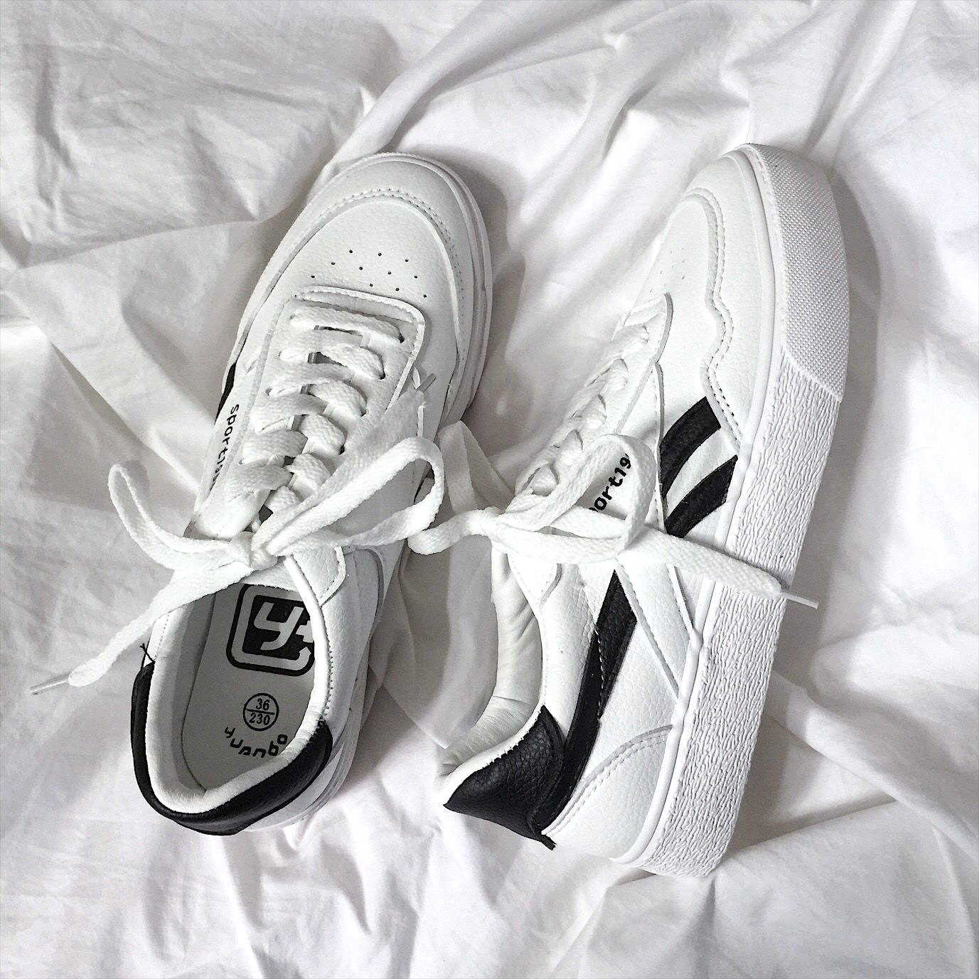 Jinyu Luhan Edition ins Street beat White shoes Bible Same item Versatile student Leather motion Flat bottom skate shoesin the Women's Shoes, Canvas shoes  category - from Buy2taobao.com to provide professional Taobao agent buy service