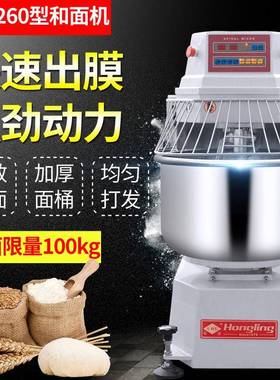 DM-260A-N电脑版全自动型双动双速和面机商用100kg搅拌机和面