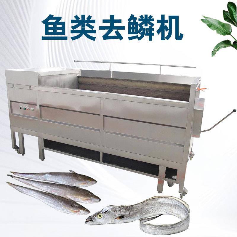大型鱼鳞机无损伤鲜鱼去鳞设备电动刮鱼鳞机器自动鲫鱼除鳞机