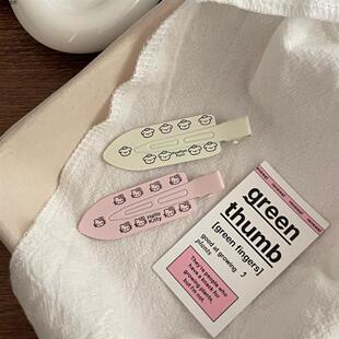 同款奥运冠军金黄首雨婷发夹kt侧边刘海无痕婷夹小狗夹子猫夹黄玉